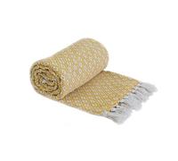 Emma Barclay Manta, Algodón, Ocre, 70x100 (178x254cm)