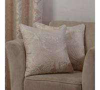 Emma Barclay Duchess - Funda de cojín Jacquard en Color Crema - 17x17 (43x43cm)