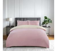 Emma Barclay Lyla - Juego de edredón Reversible para Cama Individual, Color Crema/Rosa Rubor