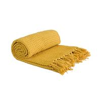 Emma Barclay Manta, Algodón, Ocre, 70x100 (178x254cm)