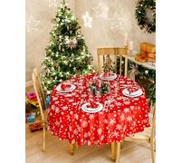 Emma Barclay Mantel Rojo, 63" (160cm) Redondo