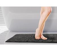 Emma Barclay Noodle - Alfombra de baño Antideslizante Suave al Tacto, Color Negro, 45 x 75 cm