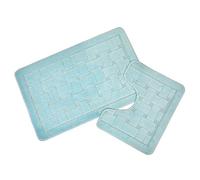 Emma Barclay Orkney Juego de Alfombrillas de baño Antideslizantes de 13 Piezas, Polipropileno, Agua, 45 x 75 cm (Rectangular)