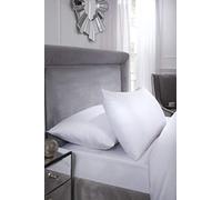 Emma Barclay Par de Fundas de Almohada de algodón de 400 Hilos, Color Blanco, 2 Unidades