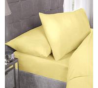 Emma Barclay Percale de 180 Hilos de Fundas de Almohadas, limón, par