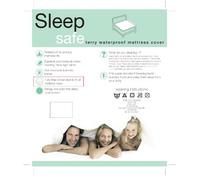 Emma Barclay Protector de colchón Impermeable de Rizo para litera, polialgodón, Color Blanco