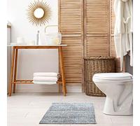 Emma Barclay Twinkle - Alfombrilla de baño súper Suave - Alfombrilla de baño de Lujo con Detalles Brillantes, 60% poliéster, 40% algodón en Plata, 50 x 80 cm