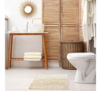 Emma Barclay Twinkle - Alfombrilla de baño súper Suave - Alfombrilla de baño de Lujo con Detalles Brillantes, 60% poliéster, 40% algodón en Color Beige - 50 x 80 cm