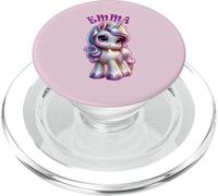 Emma - Bonito diseño de Unicornio para niñas con Nombre Emma PopSockets PopGrip para MagSafe