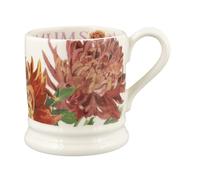 Emma Bridgewater Taza Grande de 1/2 Pinta (300 ml) - Tazas de Ceramica Para Desayuno, Cafe, Capuchino, Café con Leche o Té, Diseños Originales y Bonitos, Mug Crisantemo flores