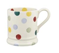 Emma Bridgewater Taza Grande de 1/2 Pinta (300 ml) - Tazas de Ceramica Para Desayuno, Cafe, Capuchino, Café con Leche o Té, Diseños Originales y Bonitos, Mug Punteado