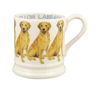 Emma Bridgewater Taza Grande de 1/2 Pinta (300 ml) - Tazas de Ceramica Para Desayuno, Cafe, Capuchino, Café con Leche o Té, Diseños Originales y Bonitos, Mug Labrador amarillo