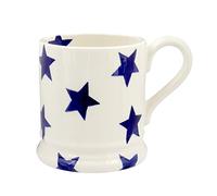 Emma Bridgewater Taza Grande de 1/2 Pinta (300 ml) - Tazas de Ceramica Para Desayuno, Cafe, Capuchino, Café con Leche o Té, Diseños Originales y Bonitos, Mug Estrella azul