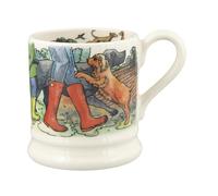 Emma Bridgewater Taza Grande de 1/2 Pinta (300 ml) - Tazas de Ceramica Para Desayuno, Cafe, Capuchino, Café con Leche o Té, Diseños Originales y Bonitos, Mug Paseos de perros favoritos