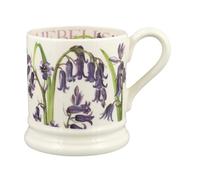 Emma Bridgewater Taza Grande de 1/2 Pinta (300 ml) - Tazas de Ceramica Para Desayuno, Cafe, Capuchino, Café con Leche o Té, Diseños Originales y Bonitos, Mug Jacintos de bosque flores