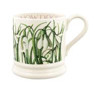 Emma Bridgewater Taza Grande de 1/2 Pinta (300 ml) - Tazas de Ceramica Para Desayuno, Cafe, Capuchino, Café con Leche o Té, Diseños Originales y Bonitos, Mug Campanilla de invierno