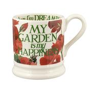 Emma Bridgewater Taza Grande de 1/2 Pinta (300 ml) - Tazas de Ceramica Para Desayuno, Cafe, Capuchino, Café con Leche o Té, Diseños Originales y Bonitos, Ideal Regalo, Mug Mi jardín es mi felicidad