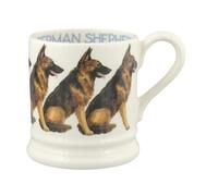 Emma Bridgewater Taza Grande de 1/2 Pinta (300 ml) - Tazas de Ceramica Para Desayuno, Cafe, Capuchino, Café con Leche o Té, Diseños Originales y Bonitos, Mug Pastor alemán