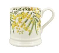 Emma Bridgewater Taza Grande de 1/2 Pinta (300 ml) - Tazas de Ceramica Para Desayuno, Cafe, Capuchino, Café con Leche o Té, Diseños Originales y Bonitos, Mug Mimosa