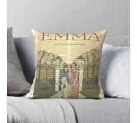 Emma By Jane Austen - Funda de almohada de poliéster y lino y terciopelo con cremallera, diseño creativo