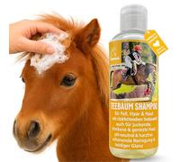 Emma Champú de árbol de té para caballos y perros con aceite de árbol de té de 0,25 l, champú anticaspa, pH neutro, cuidado del cabello brillante, champú para perros con aceite de árbol de té contra