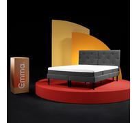 Emma - Colchón híbrido de 25 muelles (90 x 190 cm, Altura 25 cm, dureza Media (H2), 5 Zonas