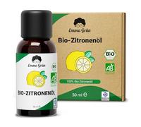 Emma Grün® Aceite de limón orgánico 30 ml - Certificado orgánico - Natural | Prensado en frío de cáscara de limón en Grecia - Citrus x Limon con aroma fresco para cocina, alimentos, bebidas y postres.