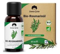 Emma Grün® Aceite de romero orgánico de alta dosis [100% natural] - Aceite de romero natural puro 30 ml - Calidad orgánica de Grecia - Aceites esenciales naturales - Aceites esenciales orgánicos