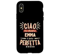 Emma Idea Regalo Personalizzata Amica Nome Divertente Carcasa para iPhone X/XS