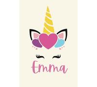 EMMA: Personalized Notebook With Name For Emma, Birthday Gift For Girls and Women, Ruled Notebook, Lined Journal, Size 6x9 inch, 120 pages