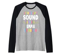 Emma Personalized Women's Gift Custom Emma Camiseta Manga Raglan