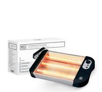 EMMA Tostador Plano Negro, 900W, 35x21x6.5 cm