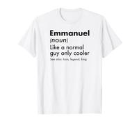 Emmanuel como un Chico Normal Solo Cool Legend King First Camiseta