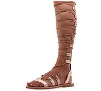 EMMANUELA handcrafted for you Jocasta, Sandalias Planas Mujer, Roségold, 42 EU
