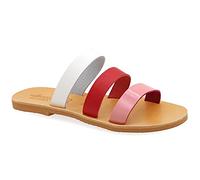 Emmanuela Sandalias de estilo griego antiguo, hechas a mano, de piel, sandalias planas con tirantes, zapatos de verano de calidad para mujer, estilo boho chic, Multicolor 5, 36 EU