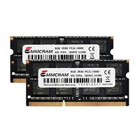 EMMCRAM PC3L-14900S DDR3L - Memoria RAM DDR3 para ordenador portátil (16 GB, 2 unidades, 1866 MHz, 1867 MHz, SODIMM, 1,35 V, sin ECC, sin búfer, 204 pines)