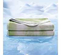 EMME Manta Refrescante ARC-Chill (Q-MAX 0.5) - Manta Transpirable Verano, 274x230 cm,Ultra Ligera y Delgada de Doble Cara, Ideal para Durmientes Que Sufren Sudoración Nocturna， Grün