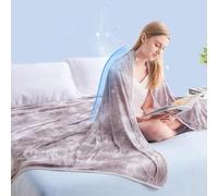 EMME Manta Refrescante ARC-Chill (Q-MAX 0.5) - Manta Transpirable Verano, 274x230 cm,Ultra Ligera y Delgada de Doble Cara, Ideal para Durmientes Que Sufren Sudoración Nocturna， Grau