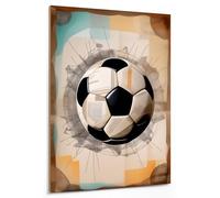 emmena - Imagen de fútbol antiguo - Clásica pelota de fútbol - 18 x 24 cm