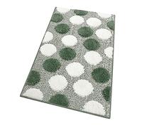 emmevi Alfombra de baño antideslizante Shaggy moderna Scendi Ducha Absorbente Mod. iOS 65 x 180 Verde