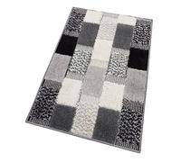 emmevi Alfombra de baño suave antideslizante absorbente suave alfombra ducha mod. lila 60 x 160 gris