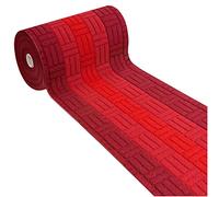 emmevi Alfombra de cocina 3D suave al metro antideslizante a medida bordado, modelo MIA AL_METRO BORDEAUX