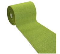 emmevi Alfombra de cocina de color liso, antideslizante, lavable, para pasillo, entrada, 57 x 180 cm, verde