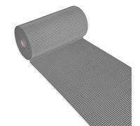 Emmevi - Alfombra de goma suave con borde de piscina, rollo de 15 m, multiusos, bajo vidrio, fregadero, gris