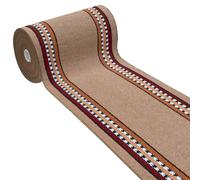 emmevi Alfombra para cocina antideslizante con borde para entrada y escalera, lavable, mod. Alexa, Dis.A, 50 x 110 cm, beige