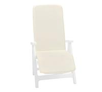 emmevi Cojín para silla Écru suave colchón, sillón reclinable para jardín, plegable, modelo BUCANEVE DIS_48