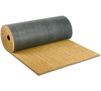 emmevi Felpudo de coco natural al metro, varios anchos, 120 x 100 x 80 cm, a medida, antideslizante, ancho 80 cm