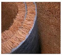emmevi Felpudo de coco para entrada natural, antideslizante, robusto, para exterior, puerta de entrada de coco a medida, 80 x 120 cm
