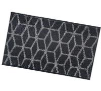 emmevi Felpudo entrada interior exterior tejido 3D antideslizante alfombra casa absorbente moderno negro