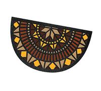 emmevi Felpudo goma Semiluna antideslizante 40 x 70 cm Alfombra flexible suave para entrada interior y exterior Mod. Formato Semiluna (E)